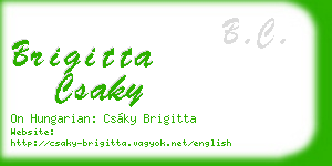 brigitta csaky business card